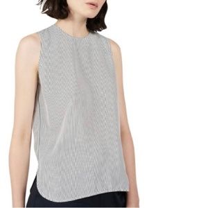 Everlane striped silk shell tank size 2